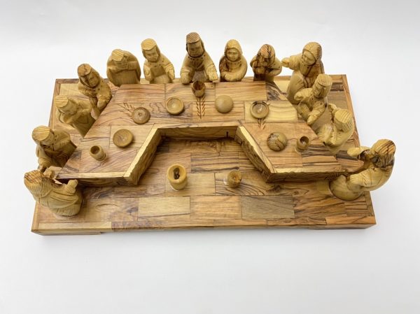 Last Supper Hand Crafted from Olive Wood
