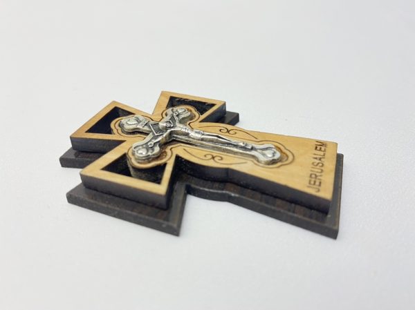 Olive Wood Magnet Cross
