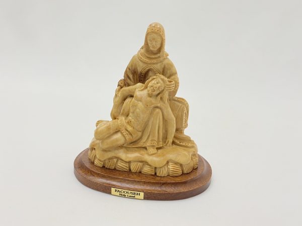 Olive Wood Pieta Statue