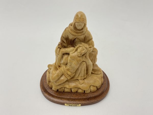 Olive Wood Pieta Statue