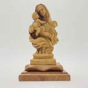 Bust Of Virgin Mary Holding The Holy Child Jesus