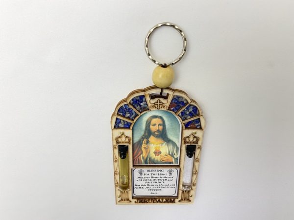 Wall Plaque Home Blessing with The Sacred Heart Of Jesus
