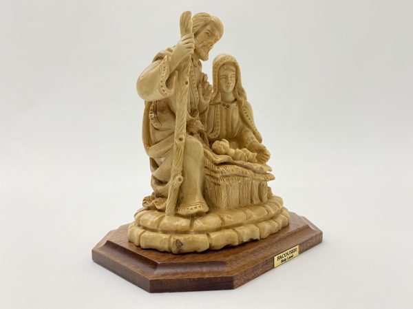 Holy Family Nativity Hand Crafted from Olive Wood