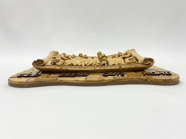 3D Wall Plaque of Last Supper made from Olive wood and Ceramic