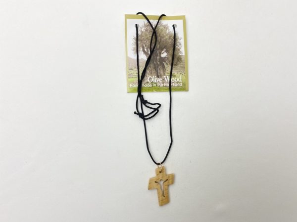 Olive Wood Necklace Cross