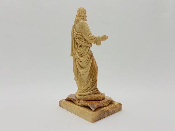 Open Arms Jesus Hand Crafted From Olive Wood