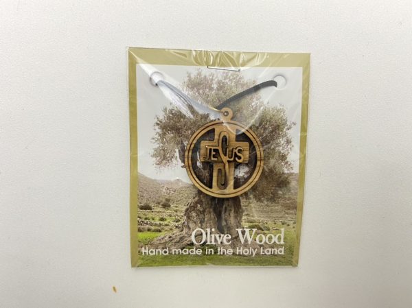 Pendant Jesus Necklace Olive Wood