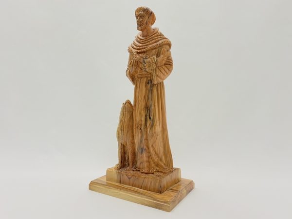 St.Francis of Assisi Olive Wood