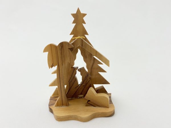 Ornament Nativity With Christmas Tree