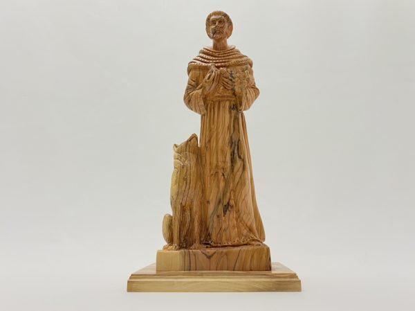 St.Francis of Assisi Olive Wood